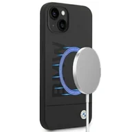 Etui i futerały do telefonów - BMW Etui do iPhone 14 6,1" BMHMP14SSLBLBK czarne hardcase Silicone Signature Logo Magsafe - miniaturka - grafika 1