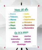 Pomoce naukowe - Plansza- Meses del año - miniaturka - grafika 1