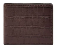 Portfele - Fossil Derrick męski portfel z akcesoriami podróżnymi, brązowy, brązowy, S - miniaturka - grafika 1