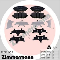 Klocki hamulcowe - Klocki hamulcowe - komplet ZIMMERMANN 22271.145.1 - miniaturka - grafika 1
