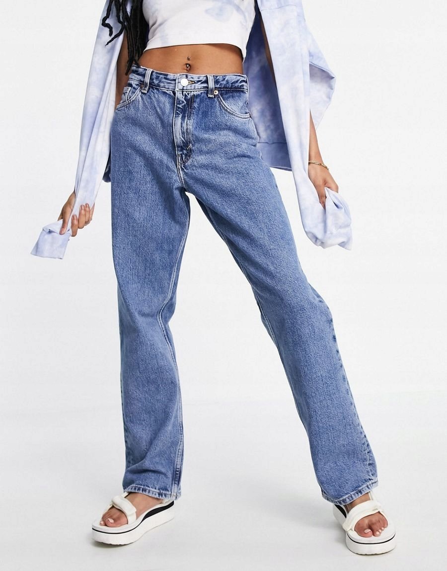 Jeansy Damskie Niebieskie Klasyczne Basic 27 1Xmt