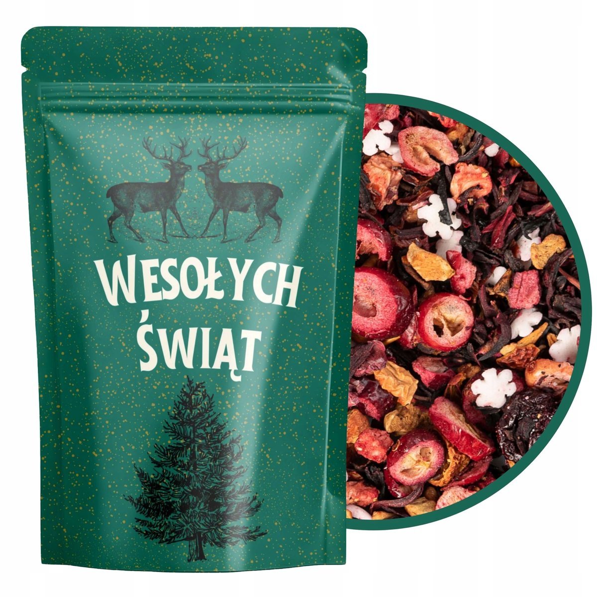 Herbata owocowa świąteczna ZIMOWY OGRÓD na prezent owoce liofilizowane 40 g