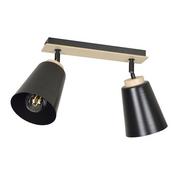 Lampy sufitowe - Emibig ATLAS 2 BLACK 725/2 lampa sufitowa 2x60W/E27 IP20 725/2 - miniaturka - grafika 1