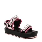 Sandały damskie - Guess Sandały Crop Top - miniaturka - grafika 1