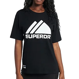 Superdry Koszulka damska Mountain Sport Mono Tee, czarny, XS - Koszulki i topy damskie - miniaturka - grafika 1