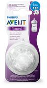 Philips Avent Natural Ssawka SCF043/27, 3 m+, do butelek naturalnych, naturalne zachowanie podczas picia, system a