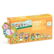 Puzzle małe i duże 16 el. Na farmie Djeco - Układanki dla dzieci - miniaturka - grafika 1