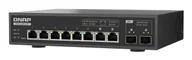 Pozostałe akcesoria sieciowe - QNAP QSW-L3208-2C6T łącza sieciowe Zarządzany L2 10G Ethernet (100/1000/10000) Desktop Czarny - miniaturka - grafika 1