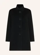 Płaszcze damskie - Icons Cinzia Rocca Płaszcz Wełniany schwarz - miniaturka - grafika 1