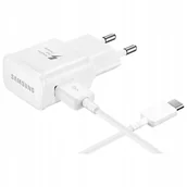 Ładowarki do telefonów - ORYGINALNA ŁADOWARKA SIECIOWA SAMSUNG USB 2A + KABEL USB TYPU-C 1,5M - miniaturka - grafika 1