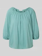 Bluzki damskie - Bluzka z elastycznym brzegiem - miniaturka - grafika 1