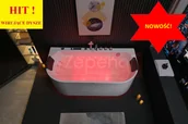 Wanny z hydromasażem - Zepehof Wanna z hydromasażem EBX-802 B prostokątna 150cmx75cmx60cm DYSZE OBROTOWE, PILOT - miniaturka - grafika 1