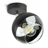 Lampy sufitowe - Lampa Wisząca Sufitowa Żyrandol Czarna Szklana Kula Black Belt EG1 LED E27 - miniaturka - grafika 1