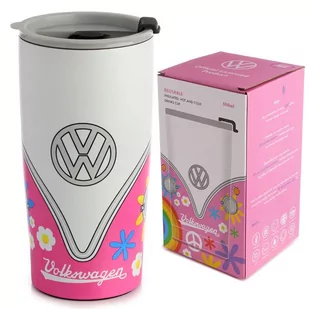 Volkswagen T1 Bulik Kubek Termiczny 500ml VW Ogórek Różowy - Kubki termiczne - miniaturka - grafika 1