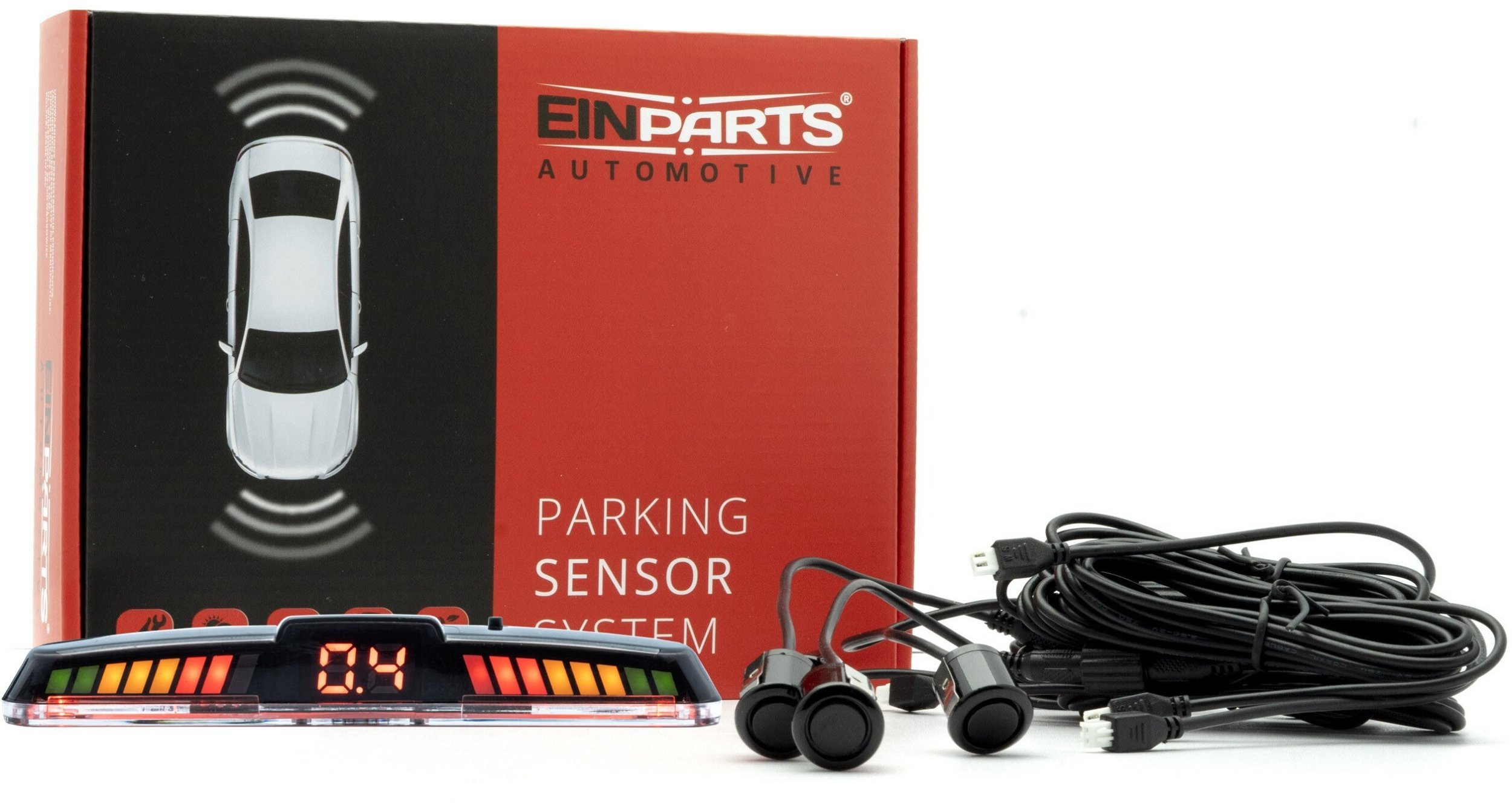 Einparts Automotive EINPARTS SYSTEM PARKOWANIA ZESTAW 4 SENSORÓW TYŁ UNIWERSALNE DO SAMOCHODÓW
