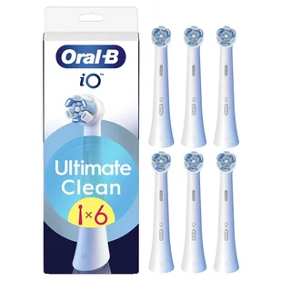 Głowice wymienne Oral-B iO Ultimate Clean White XL Pack (6 ks - Końcówki do szczoteczek elektrycznych - miniaturka - grafika 1