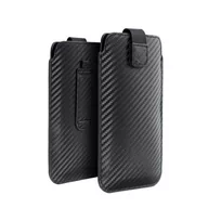 Etui i futerały do telefonów - Forcell Futerał Pocket Carbon - Model 17 - Do Samsung A02s / A03s / A12 / A21s / A32 5g Xiaomi Redmi 9a / 9at / 9c / Note 10 Pro / Mi11 Oppo A52 / A72 / A92 Realme 7i - miniaturka - grafika 1