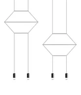 Lampy sufitowe - KingHome Lampa wisząca FLUSSO LINE 4 JD0032-4P - miniaturka - grafika 1