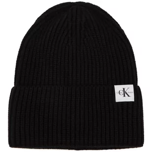 CALVIN KLEIN JEANS Czapka MONOGRAM RIB - Czapki dla dzieci - miniaturka - grafika 1