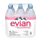 Woda - Woda niegazowana 6 x 1l - Evian - miniaturka - grafika 1
