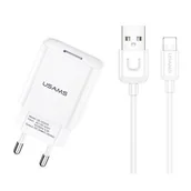 Ładowarki do telefonów - USAMS Ładowarka sieciowa 1xUSB T21 Lightning 2,1A USA000447 - miniaturka - grafika 1