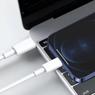 Kabel USB-C do Lightning do Apple iPhone iPad iPod 20W 2m BOX Biały - Kable USB - miniaturka - grafika 2