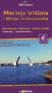 Mierzeja Wiślana i Wyspa Sobieszewska. Mapa turystyczno-krajoznawcza 1:20 000 i 1:50 000 - Mapy i plansze edukacyjne - miniaturka - grafika 1