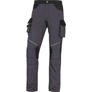 DELTA PLUS MCPA2 SPODNIE MACH 2 CORPORATE Z POLIESTRU (65%) I BAWEŁNY (35%), 260 g/m2, RIPSTOP; SZARO-CZARNY - Odzież robocza - miniaturka - grafika 1