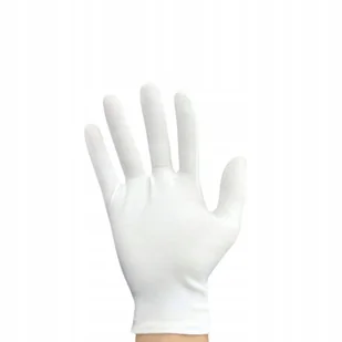 Białe Rękawiczki Przebranie Strój Retro Jasełka Halloween Karnawał Party XL - Stroje karnawałowe - miniaturka - grafika 1