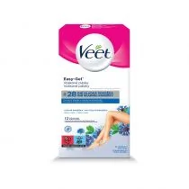 Veet Wax Strips plastry do depilacji woskiem do skóry wrażliwej Almond Oil & Vitamin E 12szt. - Depilacja - miniaturka - grafika 1