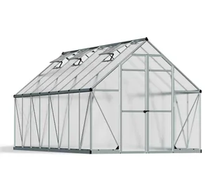 Palram - Szklarnia aluminiowa Canopia Essence 816 Srebrny 487x244x229 cm - Szklarnie ogrodowe - miniaturka - grafika 1