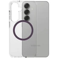 Etui i futerały do telefonów - Etui PANZERGLASS Care Flagship Urban Combat Qi do Samsung Galaxy S25 Przezroczysto-fioletowy - miniaturka - grafika 1