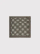 Dodatki do ubrań - Ciemnozielona poszetka mikrowzór - miniaturka - grafika 1