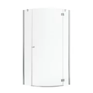 Kabiny prysznicowe - Kabina prysznicowa uchylna 80 x 80 Valence Prawa Iridum - miniaturka - grafika 1