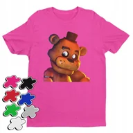 Koszulki męskie - Koszulka T-Shirt Dziecięca Z Nadrukiem Five Nigts At Freddy -L 146-152 - miniaturka - grafika 1