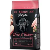 Sucha karma dla psów - Karma dla psa FITMIN For Life Duck & Turkey 2.5 kg - miniaturka - grafika 1
