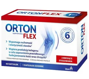 Orton Flex, 60kaps. - >>> DARMOWA od 49zł <<< - Stawy, mięśnie, kości - miniaturka - grafika 1