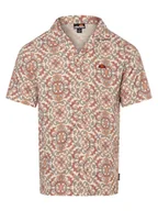 Koszule męskie - ellesse Koszula męska - Melos Mężczyźni Modern Fit beżowy|pomarańczowy wzorzysty, S - miniaturka - grafika 1