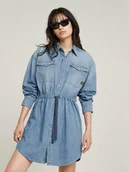 Sukienki - G-Star Sukienka dżinsowa w kolorze błękitnym - miniaturka - grafika 1