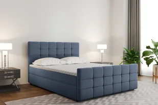 Łóżko kontynentalne MARIN z funkcją przechowywania, tkanina Basel, wiele kolorów Ciemnoniebieski 180x200 cm - Łóżka Łóżko kontynentalne MARIN z funkcją przechowywania, tkanina Basel, wiele kolorów Ciemnoniebieski 180x200 cm - Łóżka - miniaturka - grafika 1