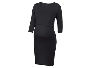 esmara® Sukienka ciążowa z bawełną organiczną (XL (48/50), Czarny) - Sukienki ciążowe - miniaturka - grafika 1