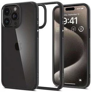 Etui do iPhone 15 Pro Max Spigen Ultra Hybrid Case obudowa plecki Matte Black - Etui i futerały do telefonów - miniaturka - grafika 1