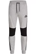 Spodenki męskie - Lonsdale Męskie spodnie dresowe Smerral, Marl Grey/Black, XXL - miniaturka - grafika 1