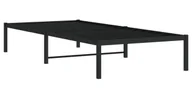 Łóżka - Czarne metalowe łóżko pojedyncze 100x200 cm - Tresto - miniaturka - grafika 1