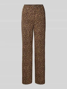 Jeansy z szeroką nogawką z mieszanki bawełny model ‘LINOU’ - Spodnie damskie - miniaturka - grafika 1