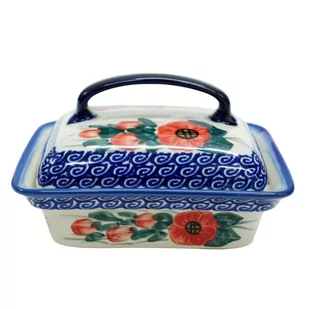 Ceramiczna maselniczka Ceramika Bolesławiec - Pozostałe akcesoria kuchenne - miniaturka - grafika 1