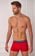 Majtki męskie - Bokserki męskie iconic 5H3386 3-pack, Kolor czerwono-szary, Rozmiar S, Lacoste - Intymna - miniaturka - grafika 1