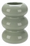 Wazony i flakony - Wazon ceramiczny na kwiaty szary 10 cm - miniaturka - grafika 1