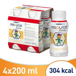 NESTLE Resource Junior 4x200 ml smak waniliowy - Żywienie medyczne - miniaturka - grafika 1