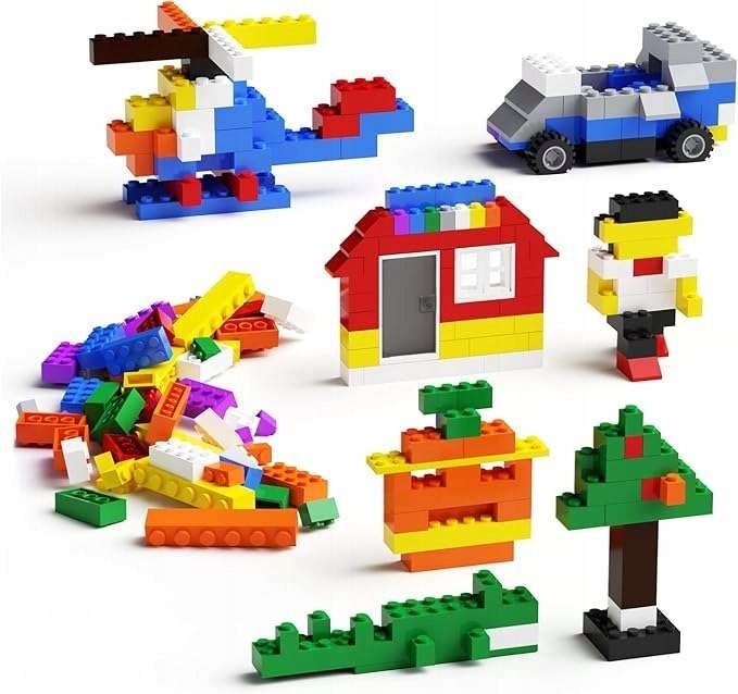 Zestaw klocków konstrukcyjnych,197 elementów do sortowania 6+